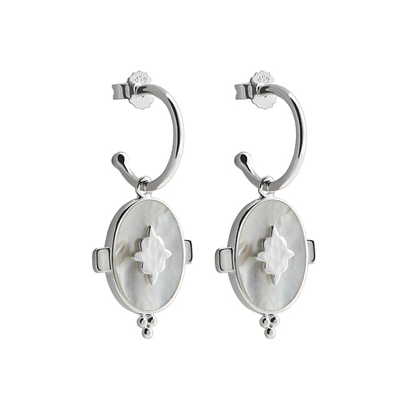 Murkani Sterling Silver Mother of Pearl Earrings