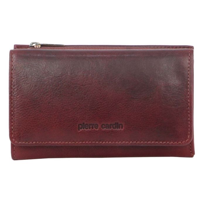 Pierre Cardin Cherry Italian Leather Ladies Wallet