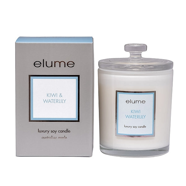 Elume Kiwi Waterlily Soy Candle