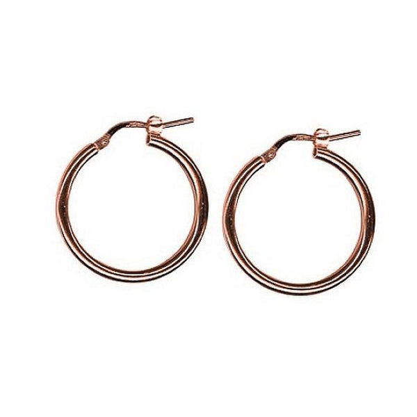 9ct Rose Gold Hoop Earrings
