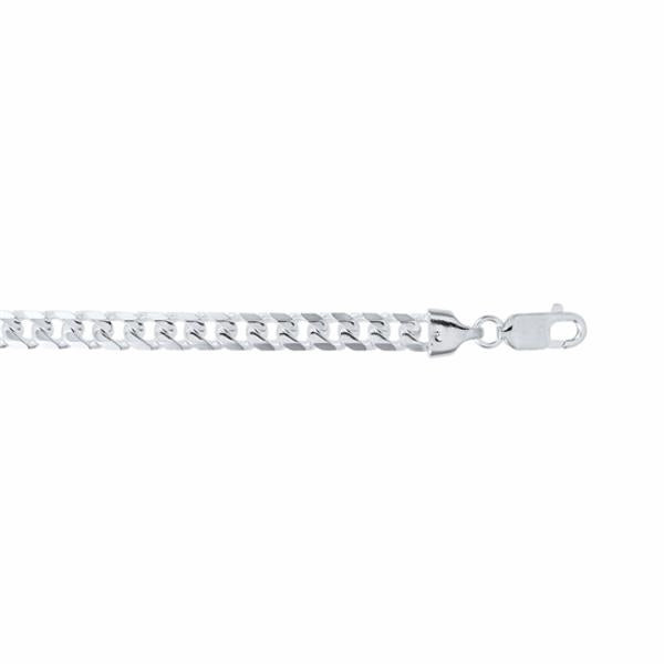 Sterling Silver Gents 21cm Curb Bracelet