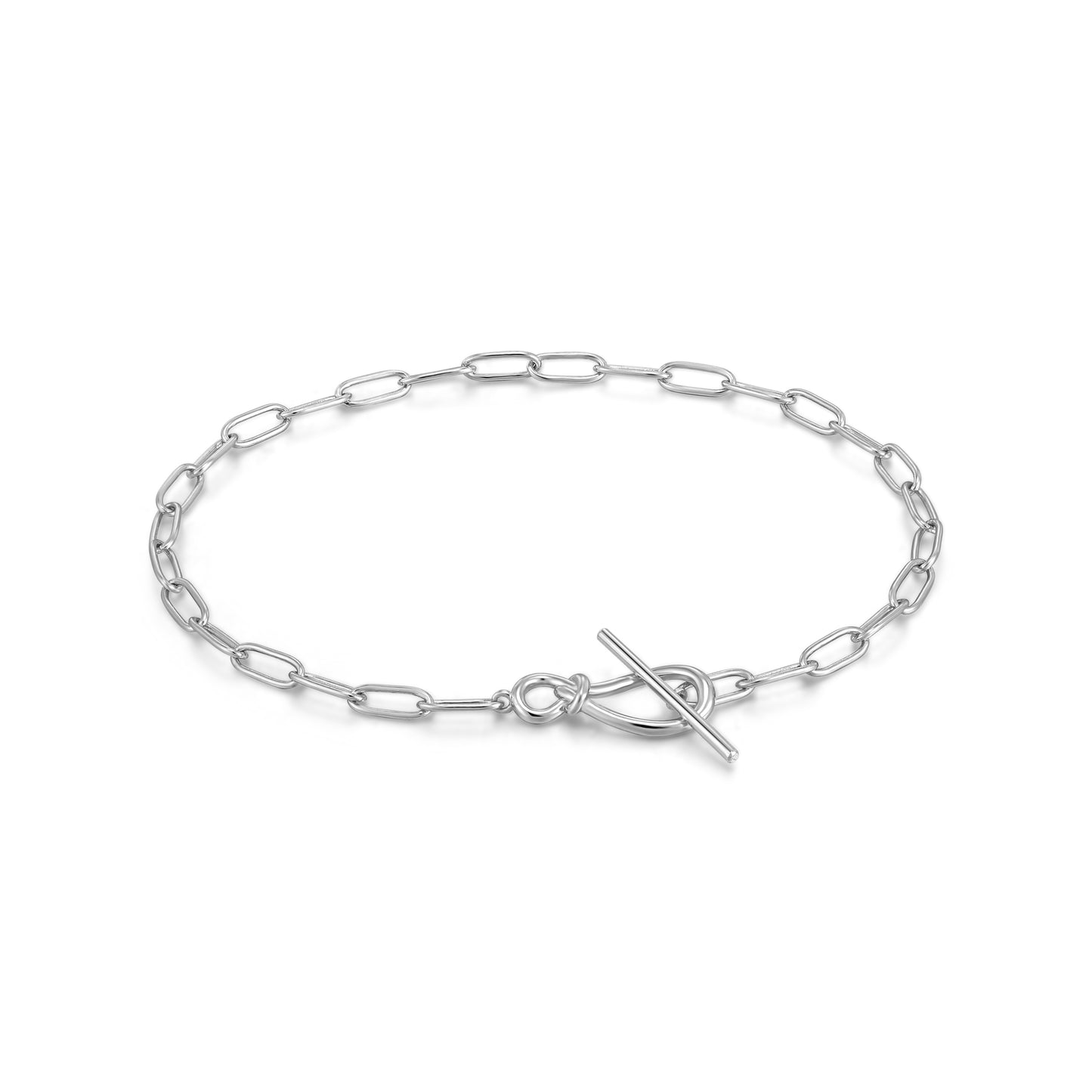 Ania Haie Forget Me Knot Knot Tbar Chain Bracelet