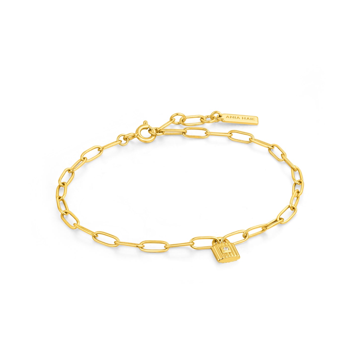 Ania Haie Under Lock & Key Chain Padlock Bracelet
