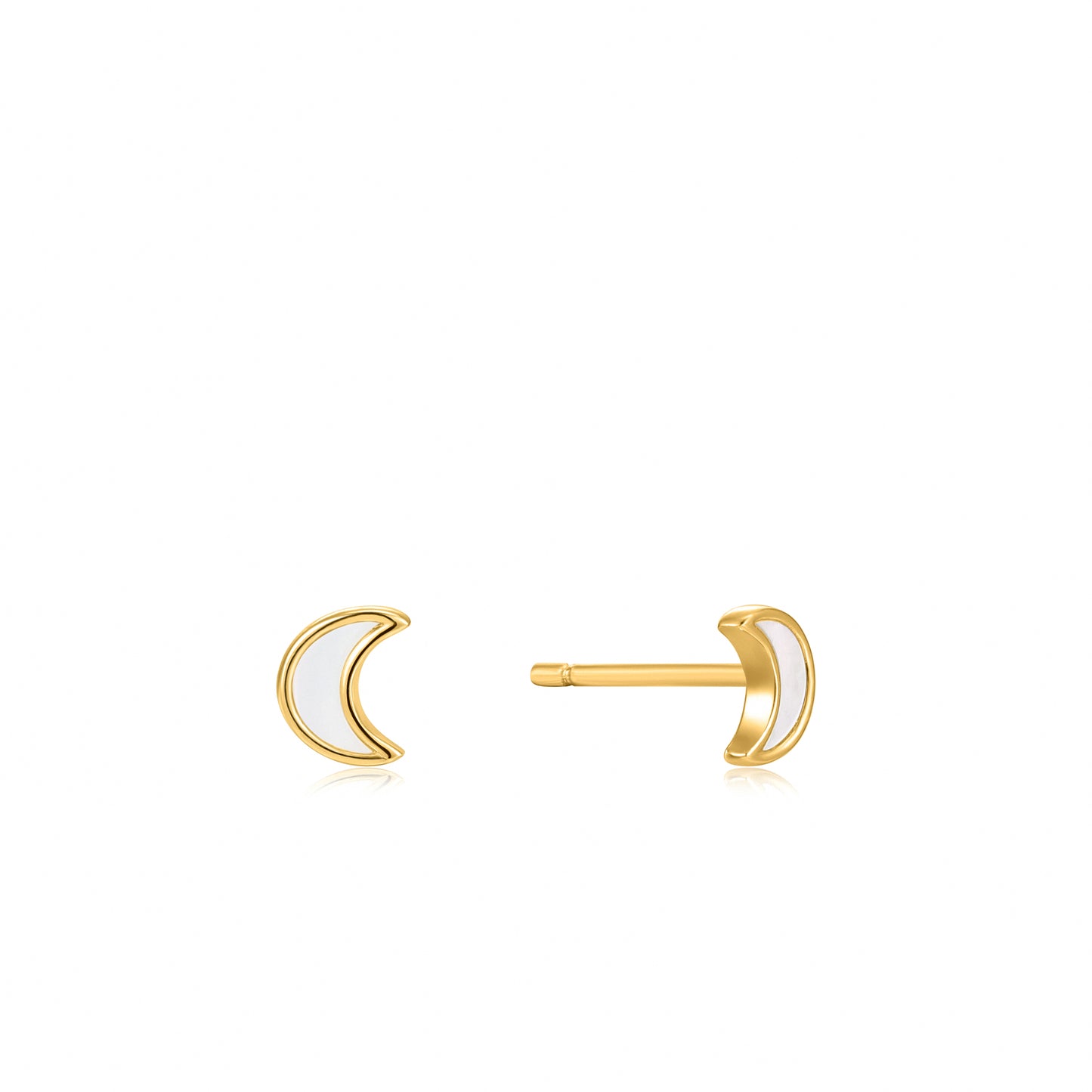 Ania Haie Wild Soul Moon Gold Stud Earrings