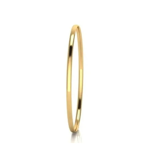 9ct Yellow Gold Silver Filled 3mm Bangle
