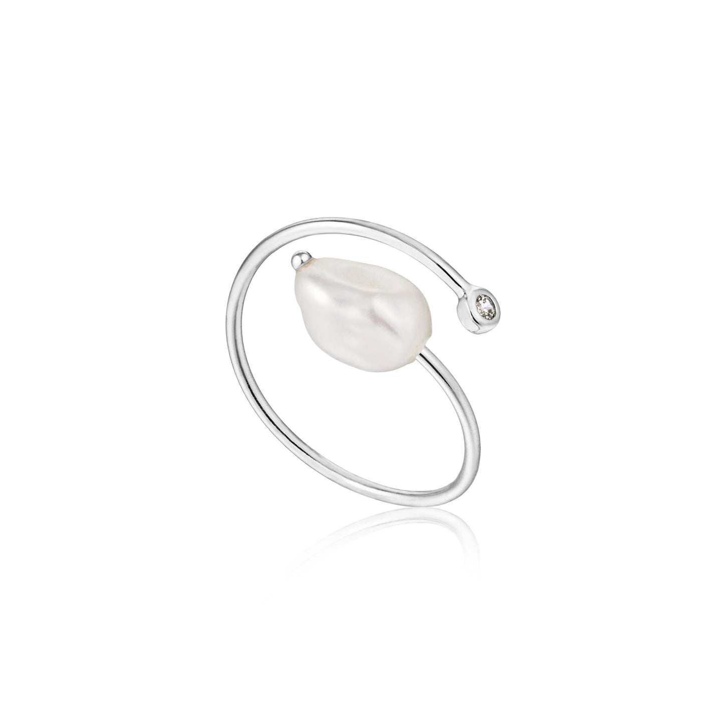 Ania Haie Pearl Twist Ring