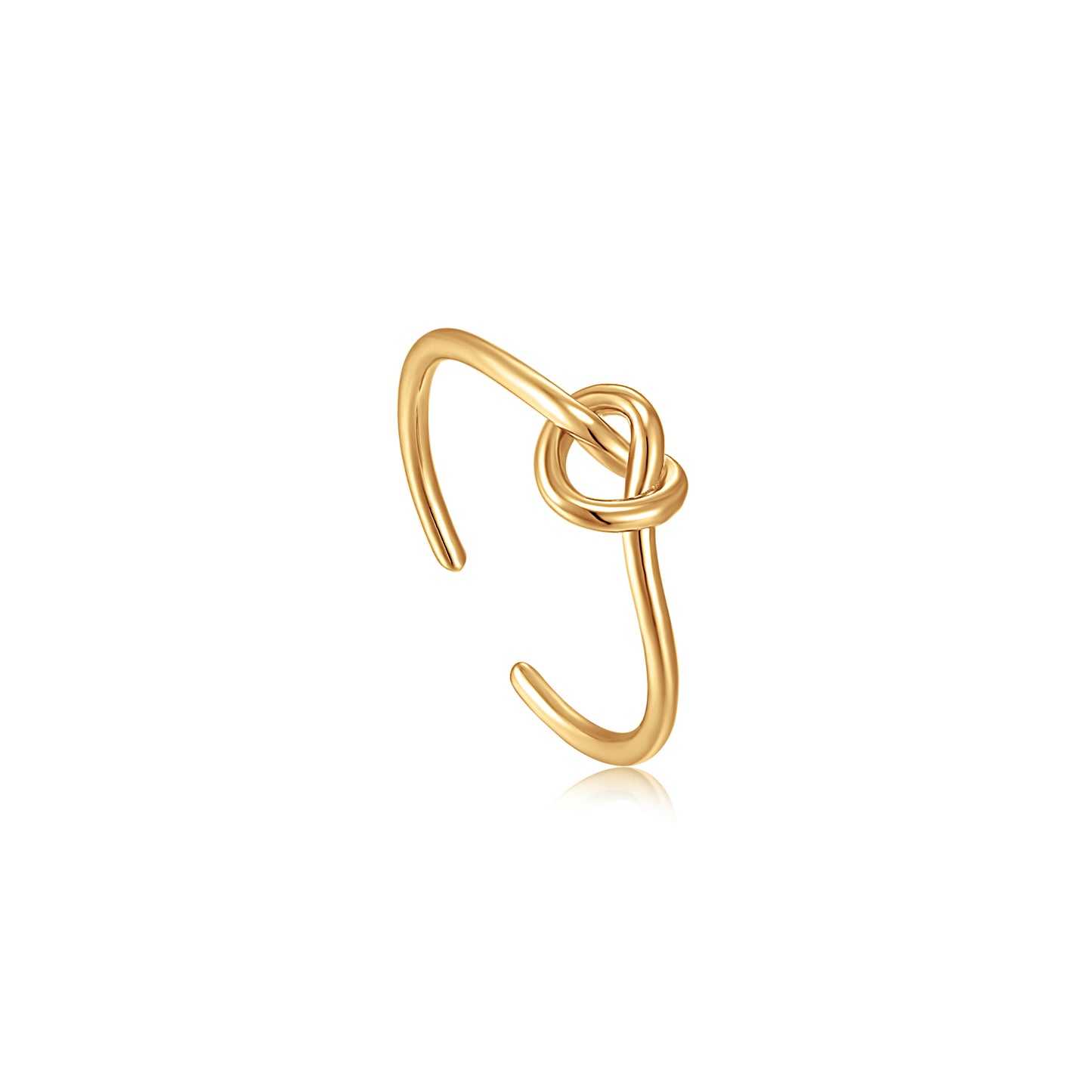 Ania Haie Forget Me Knot Gld Knot Adjustable Ring