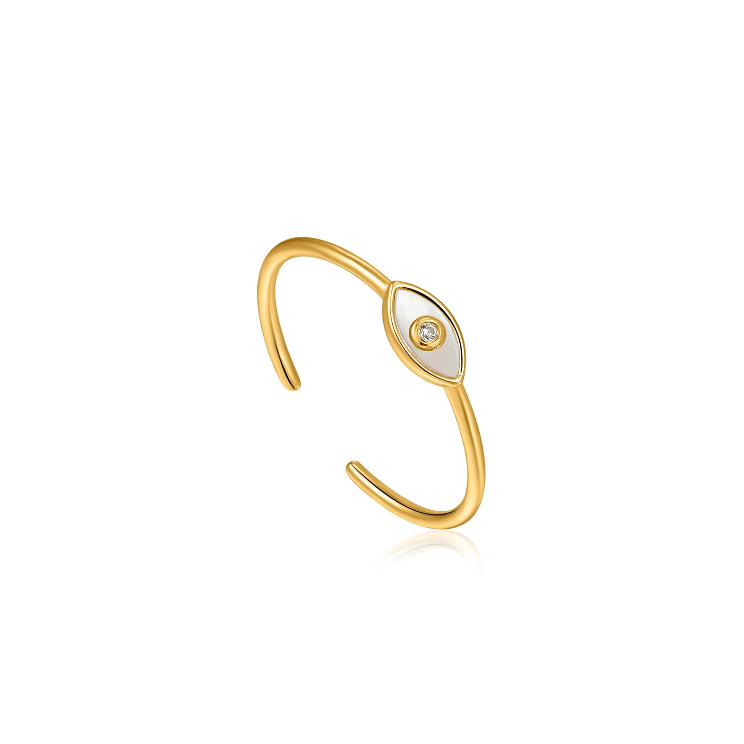 Ania Haie Wild Soul Evil Eye Gold Adjustable Ring