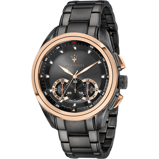 Maserati Traguardo  45mm Gun Metal Rose Watch