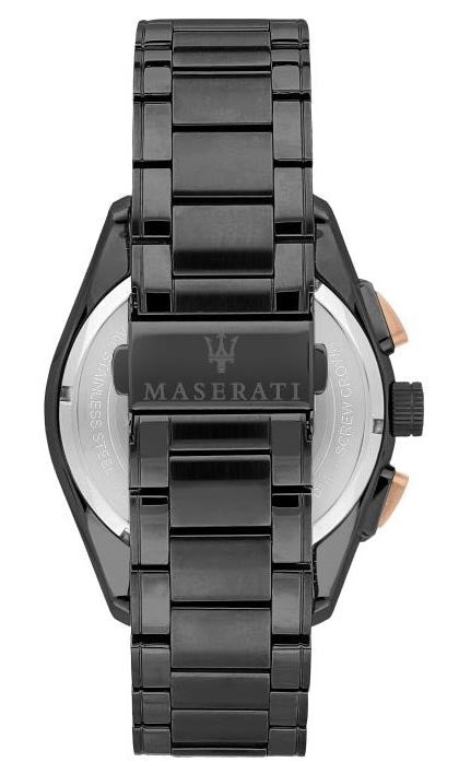 Maserati Traguardo 45mm Gun Metal Rose Watch