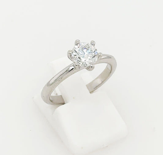 18ct White Gold 1.01ct Lab Grown Diamond Engagement Ring