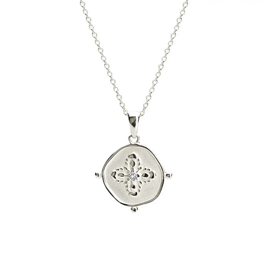 Murkani Sahara Medallion Sterling Silver Necklace