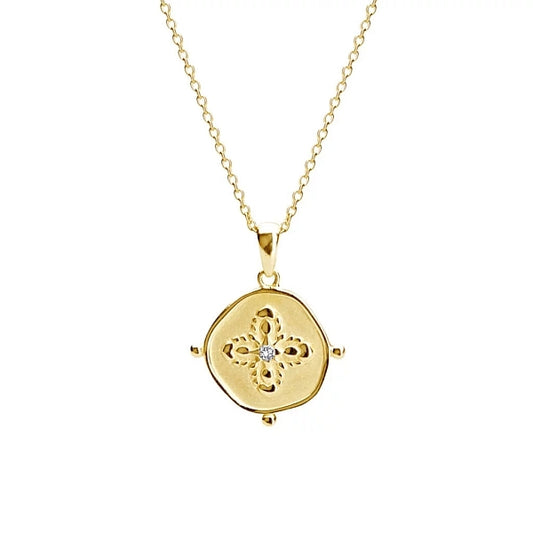 Murkani Sahara Medallion Gold Plated Necklace
