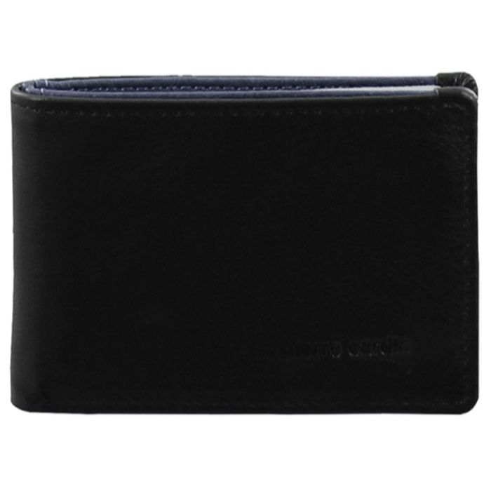 Pierre Cardin Italian Leather Two Tone Black and Navy Wallet/Card Holder