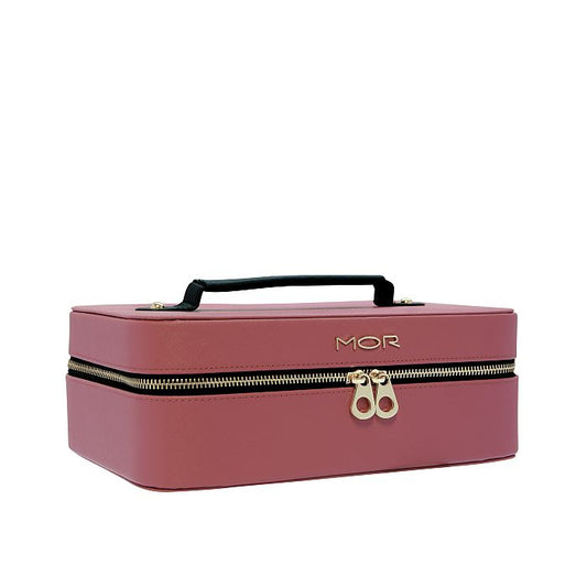 MOR Pink and Black Train Case