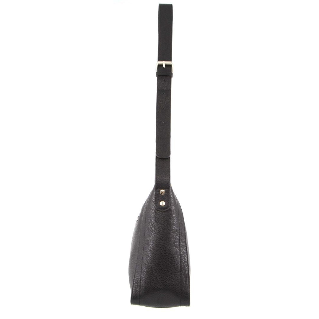 Pierre Cardin Italian Black Leather Hand Bag