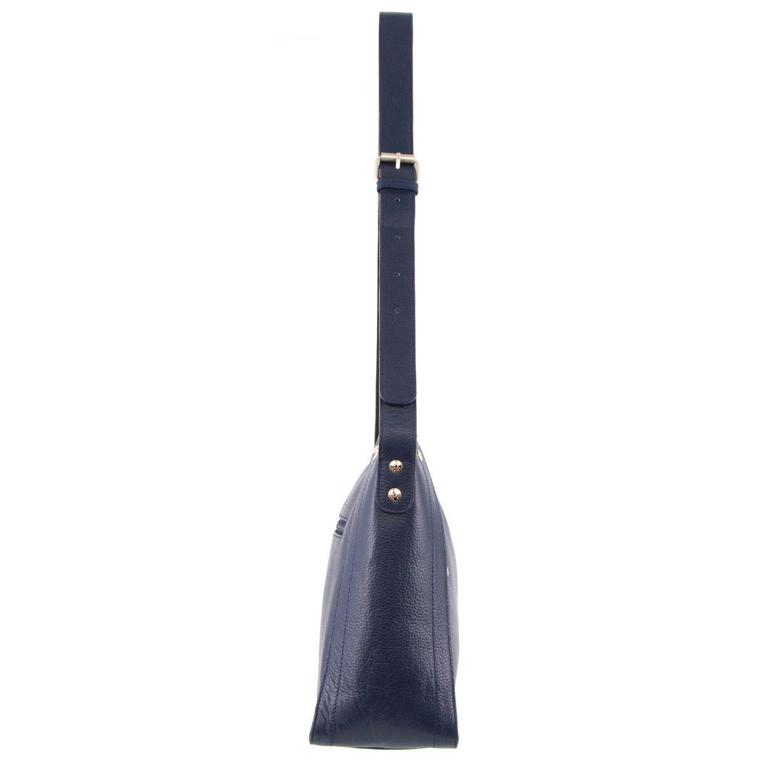 Pierre Cardin Italian Navy Leather Hand Bag