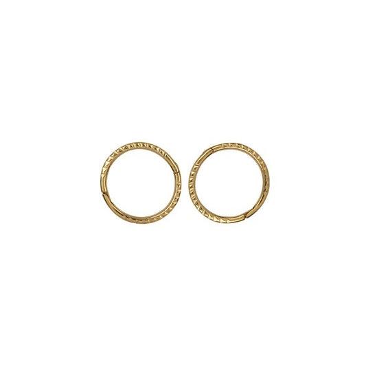 9ct Yellow Gold 8mm Twist Sleepers