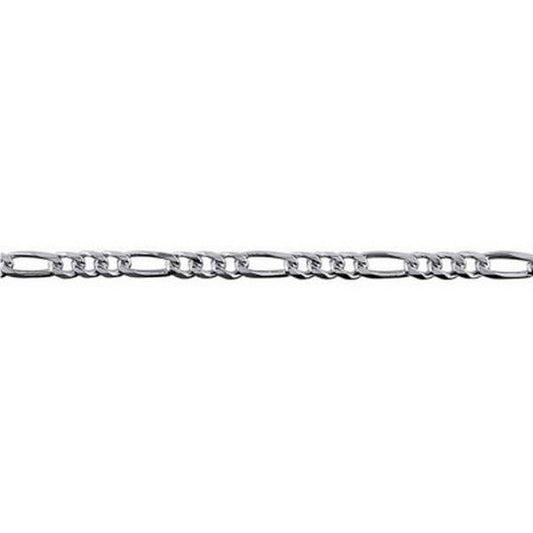 Sterling Silver 3/1 Figaro 70cm Chain