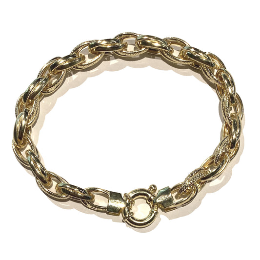 9ct Yellow Gold Chain Link Bracelet