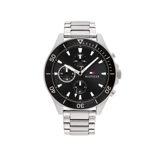 Tommy Hilfiger Larson Black and Stainless Steel Gents Watch