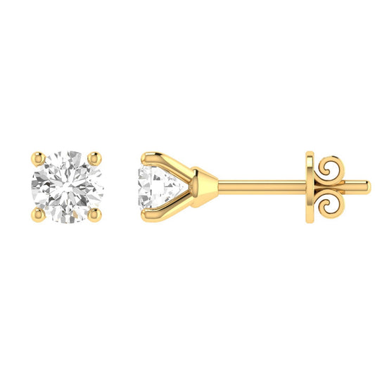 18ct Yellow Gold 0.30ct Diamond Stud Earrings