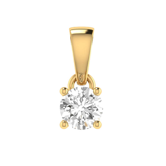 18ct Yellow Gold Diamond Pendant