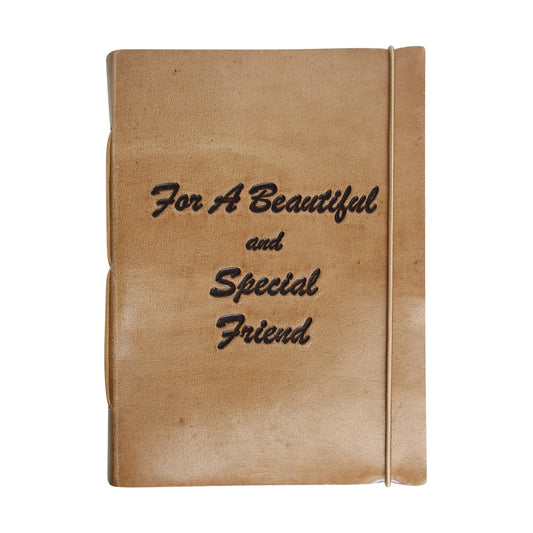 Special Friend Leather Notebook