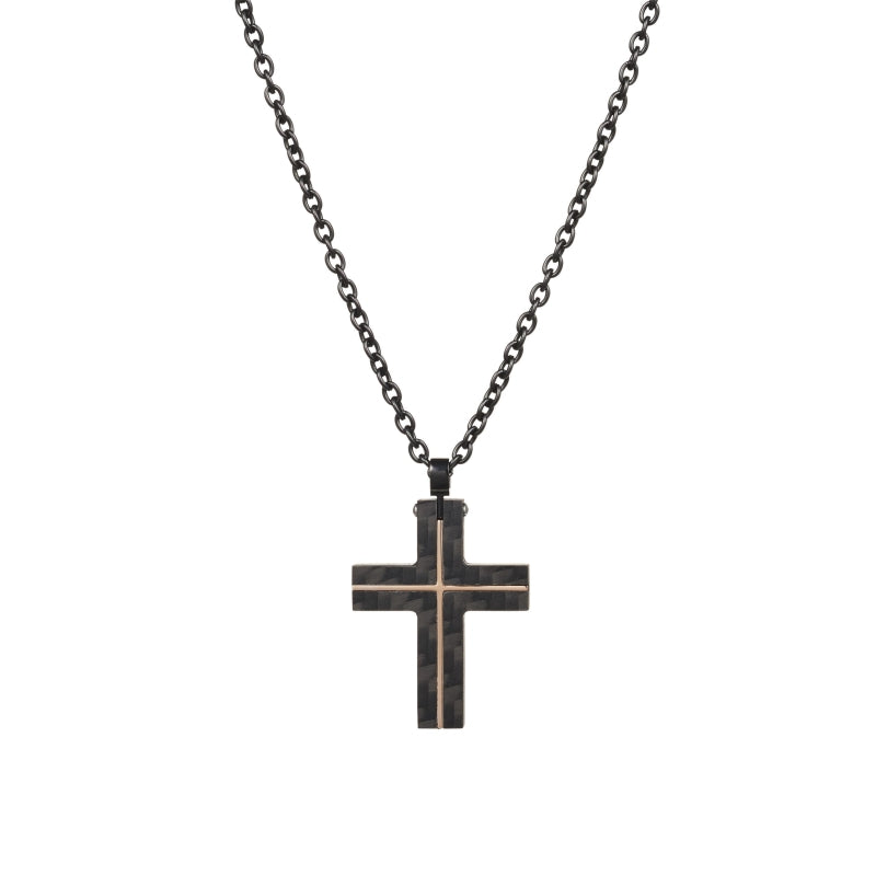 Cudworth Carbon Fibre Cross on 55cm Chain