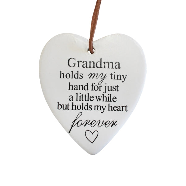 Hanging Heart Grandma Holds