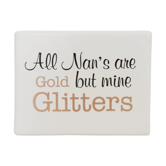 Nana Glitter Ceramic Sign