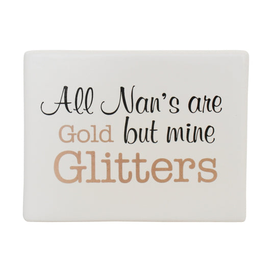 Nana Glitter Ceramic Sign