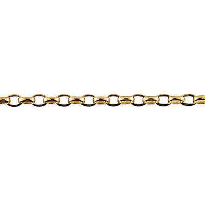 9ct Yellow Gold 50cm Oval Belcher Chain