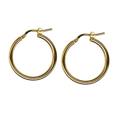 9ct Yellow Gold Hoop Earrings