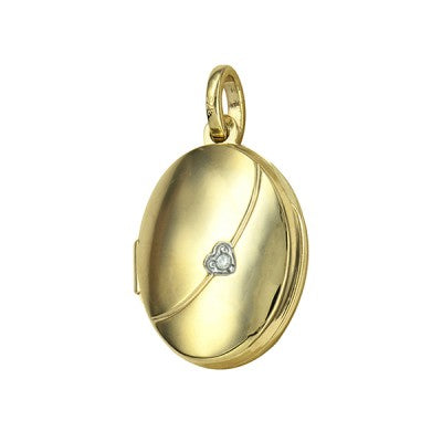 9ct Yellow Gold Oval Locket