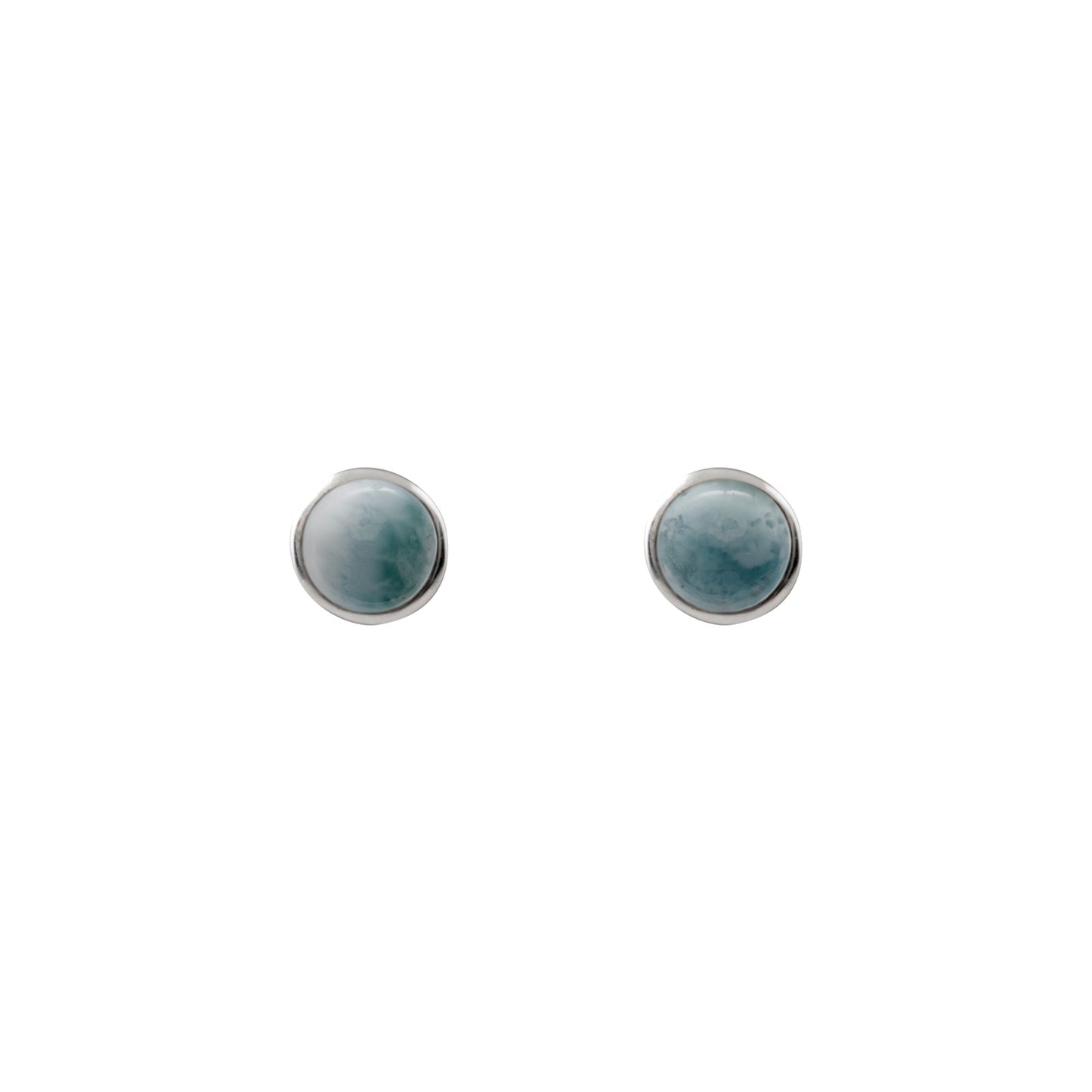 Von Treskow Sterling Silver Round Larimer Stud Earrings