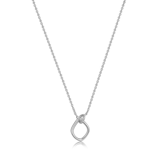 Ania Haie Forget Me Knot Silver Knot Pendant Necklace