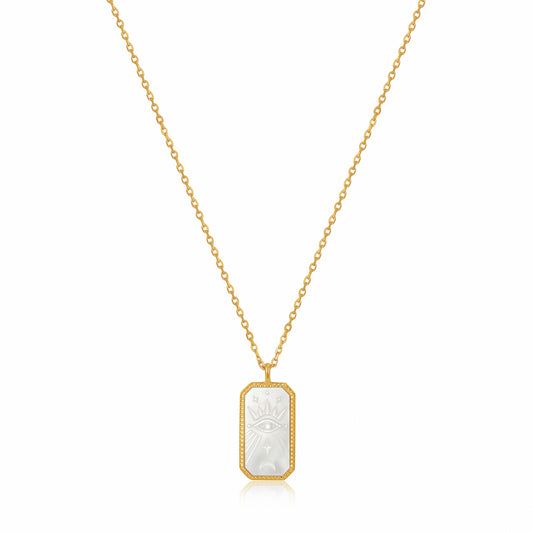 Ania Haie Wild Soul Evil Eye Gold Pendant Necklace