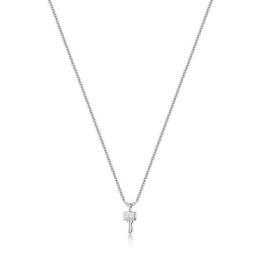 Ania Haie Under Lock & Key Silver Key Necklace