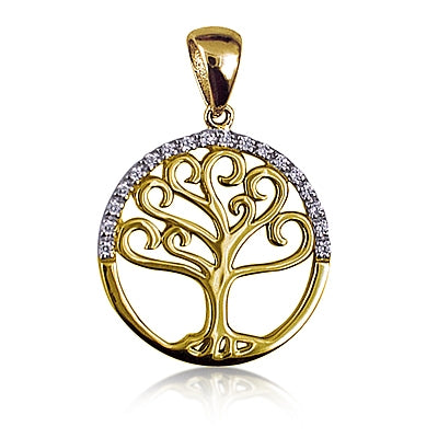 9ct Yellow Gold Tree Of Life Pendant