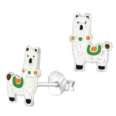 Sterling Silver Llama Stud Earrings