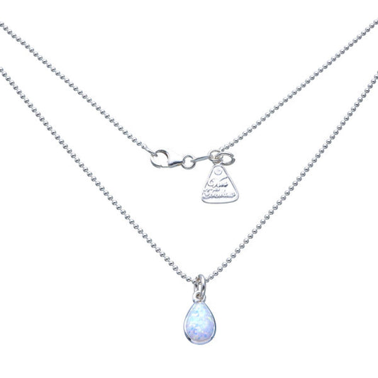 Von Treskow Pear Czelline Opal Ball Chain Necklace