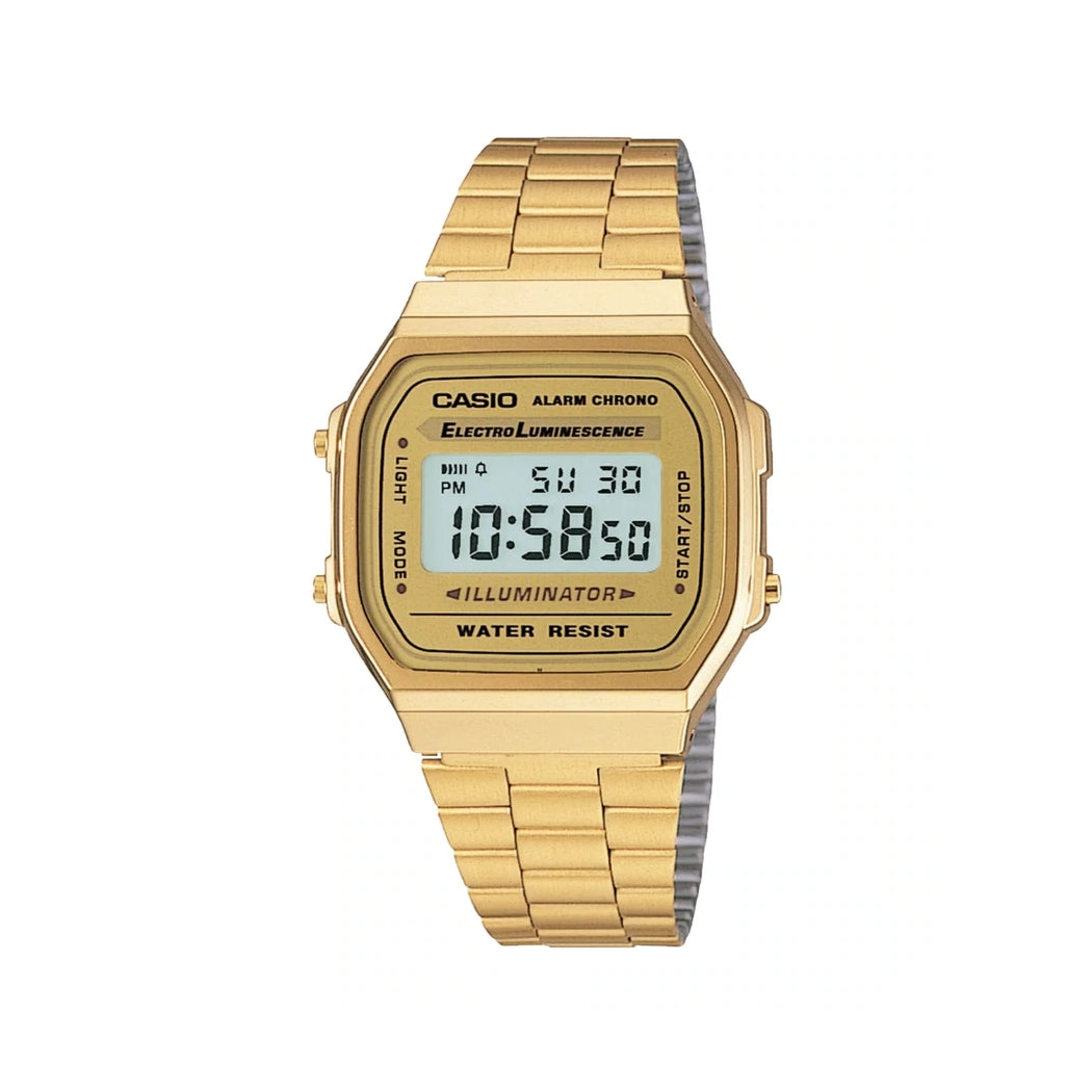 Casio Vintage Digital Gold Tone Gents Watch