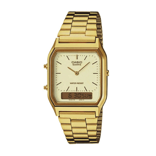 Casio Dual Time Gold Finish Gents Watch