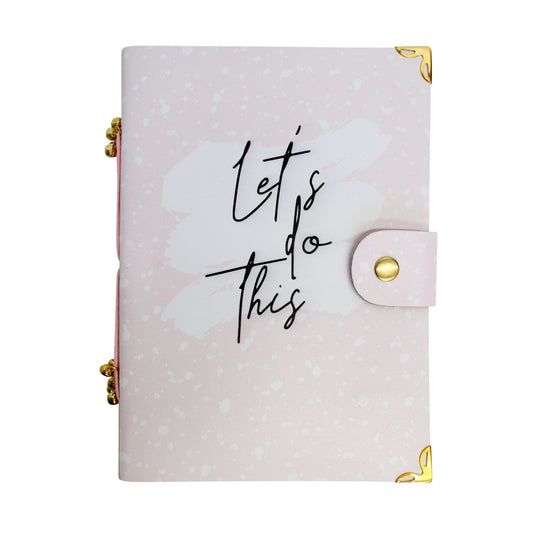 Leather Pink Dots Notebook
