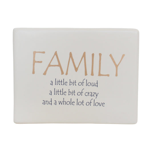 Family A Bit Ceramic Sign
