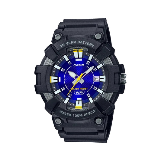 Casio Analog Black and Blue Gents Watch